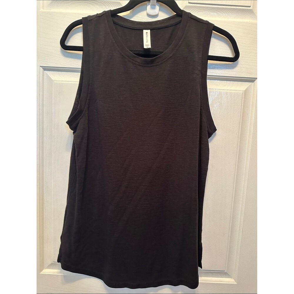 Athleta Basic Black Sleeveless Tank Modal Blend Size Medium